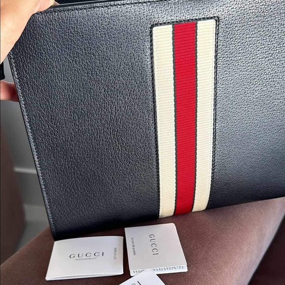 New Authentic Gucci OPHIDIA LEATHER CLUTCH BAG - Picture 4 of 9